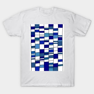 Blue &amp;Turquoise Columns T-Shirt